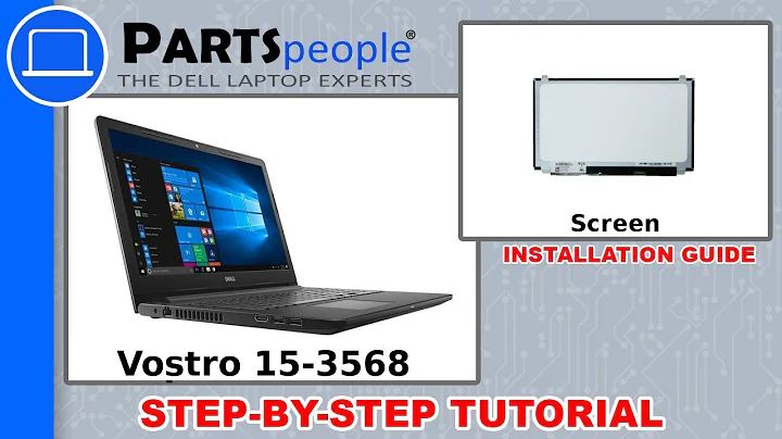 Dell Vostro 15-3568 (P63F002) LCD Panel How-To Video Tutorial