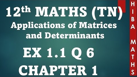 12th maths chapter 1 exercise 1.1 question 6 new syllabus Hiba maths