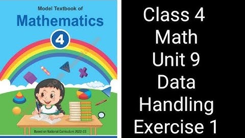 Class 4 Math | Unit 9 | Data Handling | Exercise 1 | NBF Federal Board