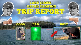 Kayak Camping Lake James Trip Report ~ The Good, Bad & the Ugly