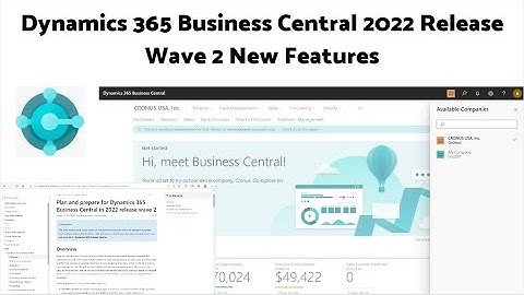 Dynamics 365 Business Central 2022 Release Wave 2 New Features