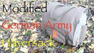 Haversack Modifications. Modifying a Bundeswehr Kampftasche. West German Field Pack.