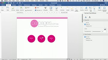 How to link buttons in Microsoft Word