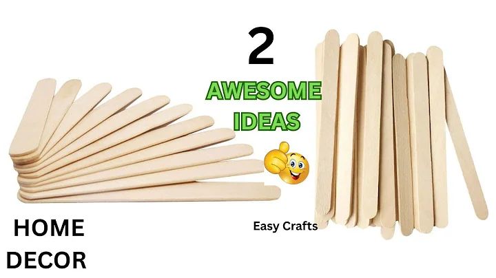 2 Awesome Popsicle stick crafts Ideas - DIY Ice Cream Stick Craft