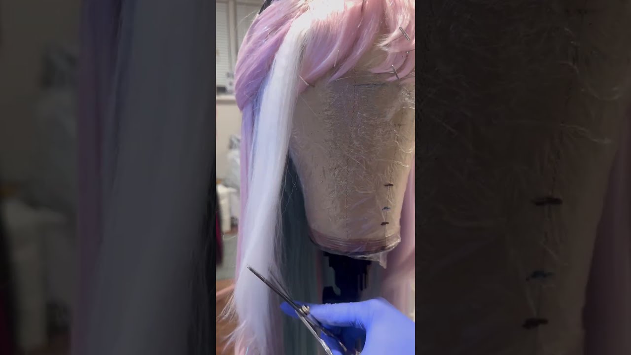 Cyrene Wig Styling | Honkai: Star Rail Cosplay #cosplay #honkaistarrail #hsr #cyrenehsr #cyrene #wig