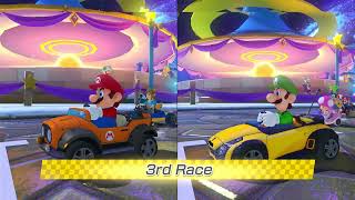 Mario Kart 8 Deluxe | 2 Player | Wave 6 | Mario vs Luigi Combo