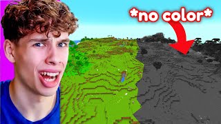 Trolleé a Mi Amigo Quitando los Colores de su Mundo en Minecraft