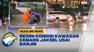 Banjir di Jalan Kemang Raya Jaksel Mulai Surut