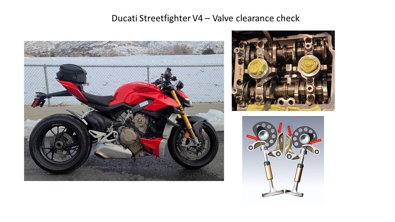 Disassembly and Valve clearance check no adjustment Ducati V4