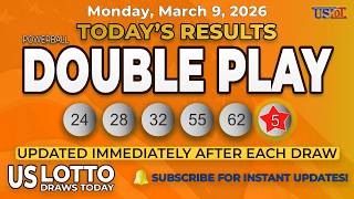 Powerball Double Play Results Today – Latest Winning Numbers for Monday, March 9, 2026