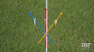 DST Golf | 4 Tee Swing Direction Drill