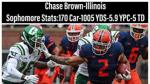 Chase Brown Sophomore Season Highlights-Illinois RB