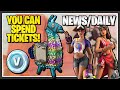 BIRTHDAY LLAMA NEWS, *NEW* BOARDWALK RUBY SKIN, 30 V-Bucks/X-Ray Tickets - Fortnite Save the World