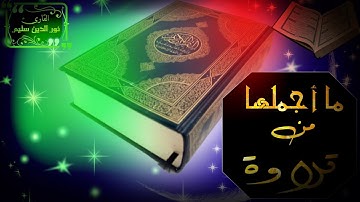تلاوة رائعة كلها هدوء وسكينة