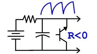 (#0093) World's Simplest Single Transistor Oscillator - BJT with Negative Resistance