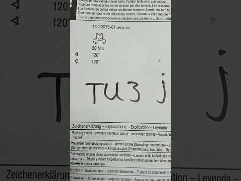 Порядок и момент затяжки болтов головки блока цилиндров ГБЦ двигателя TU3 jp и его модификаций