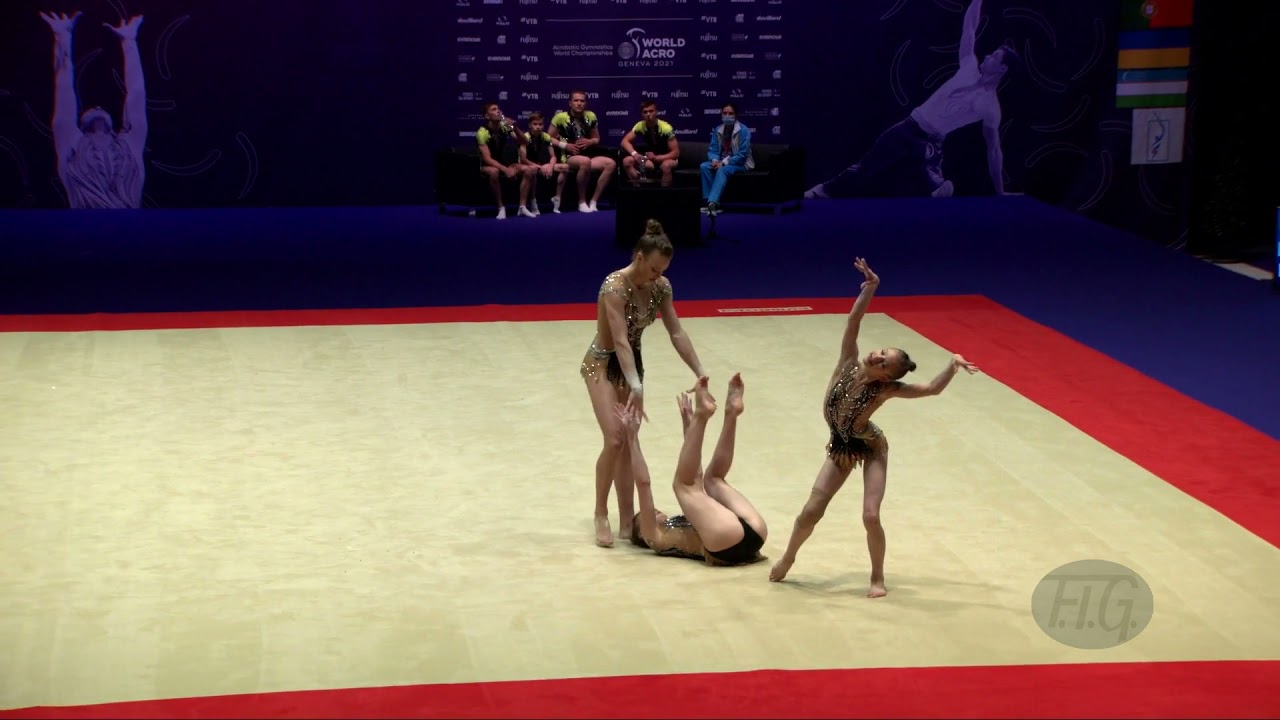 Ukraine (UKR) - 2021 Acrobatic Worlds, Geneva (SUI) Combined  Women's Group