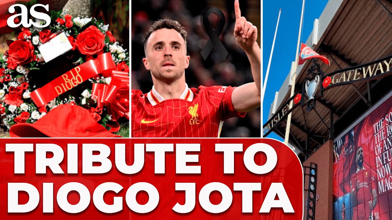 HEARTBREAK at ANFIELD: LIVERPOOL FANS pay TRIBUTE to DIOGO JOTA after ...