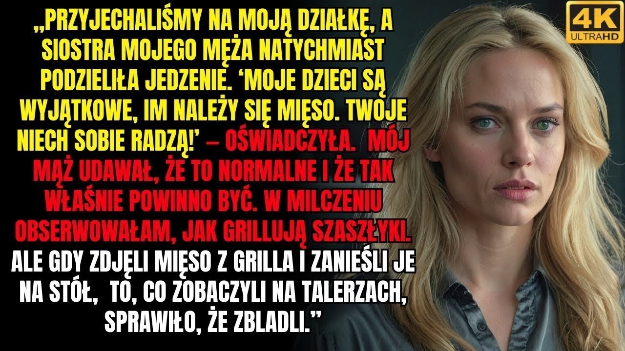 „Moje dzieci są wyjątkowe, im należy się mięso. Twoje się obejdą" – usłyszałam od szwagierki przy wspólnym grillu, a mój mąż w milczeniu przytaknął. Patrzyłam, jak dzieli jedzenie i ludzi, a moje...