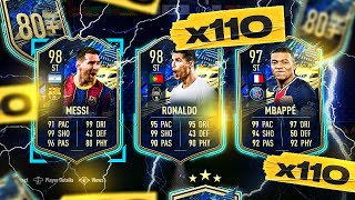 What do you get from 110 x 80+ Ultimate TOTS Player Pick Packs?