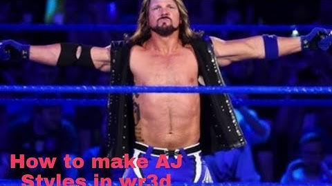 How to make AJ styles in Wrestling revolution 3d | How to make AJ styles in wr3d