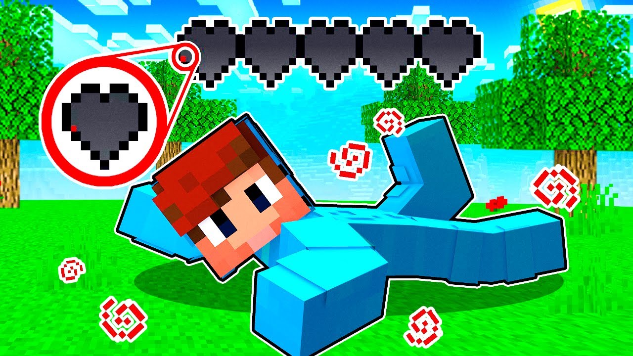 Minecraft pero tengo 0.1% de vida🤯