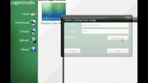 Tutorial: How to change the log in background for Vista and XP