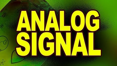 Continuous or Analog Signals | Physics Animation