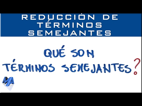 Video: ¿Cuáles son los términos semejantes en matemáticas?