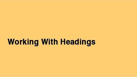 How To Use The Headings Block in WordPress Gutenberg Block Editor