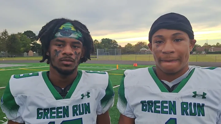 Green Run's Kaevon Blanding & Kevin White after wi...