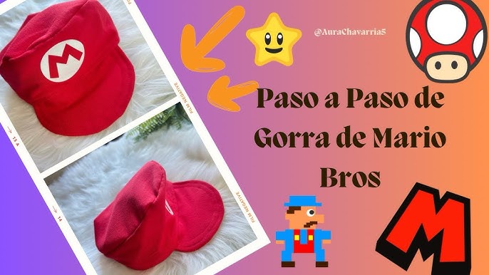 Gorro Sombrero Mario Bros Jersey Tela Cotillon