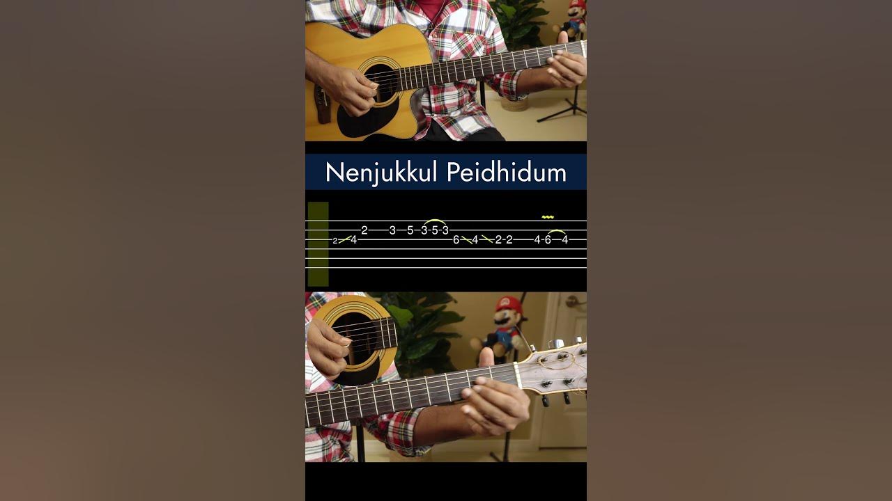 Nenjukkul Peidhidum | Intro | Guitar Tabs Lesson