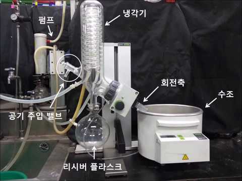 화학올림피아드 - 유기화학 실험기초 : 3. 회전식 증발 농축기의 사용법 (How to Use a Rotary Evaporator)