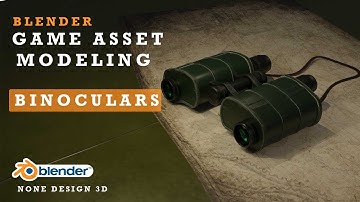 Binoculars Military Game Asset Modeling / Blender 3.5