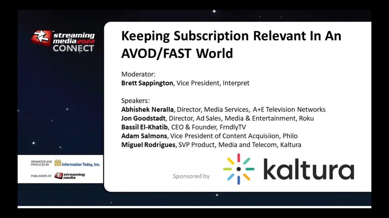 Keeping Subscription Relevant In An AVOD/FAST World
