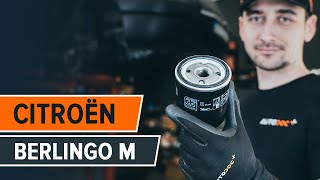 Comment remplacer filtre à huile et huile moteur sur CITROËN BERLINGO M [TUTORIEL AUTODOC]