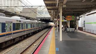 JR宝塚線321系D21快速宝塚行き到着シーン@尼崎