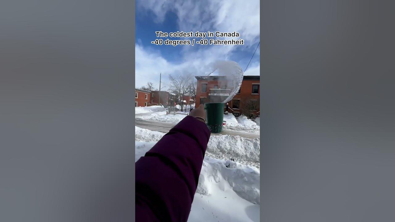 🥶 The coldest day in Canada!! It feels like -40 degrees/ -40 Fahrenheit!