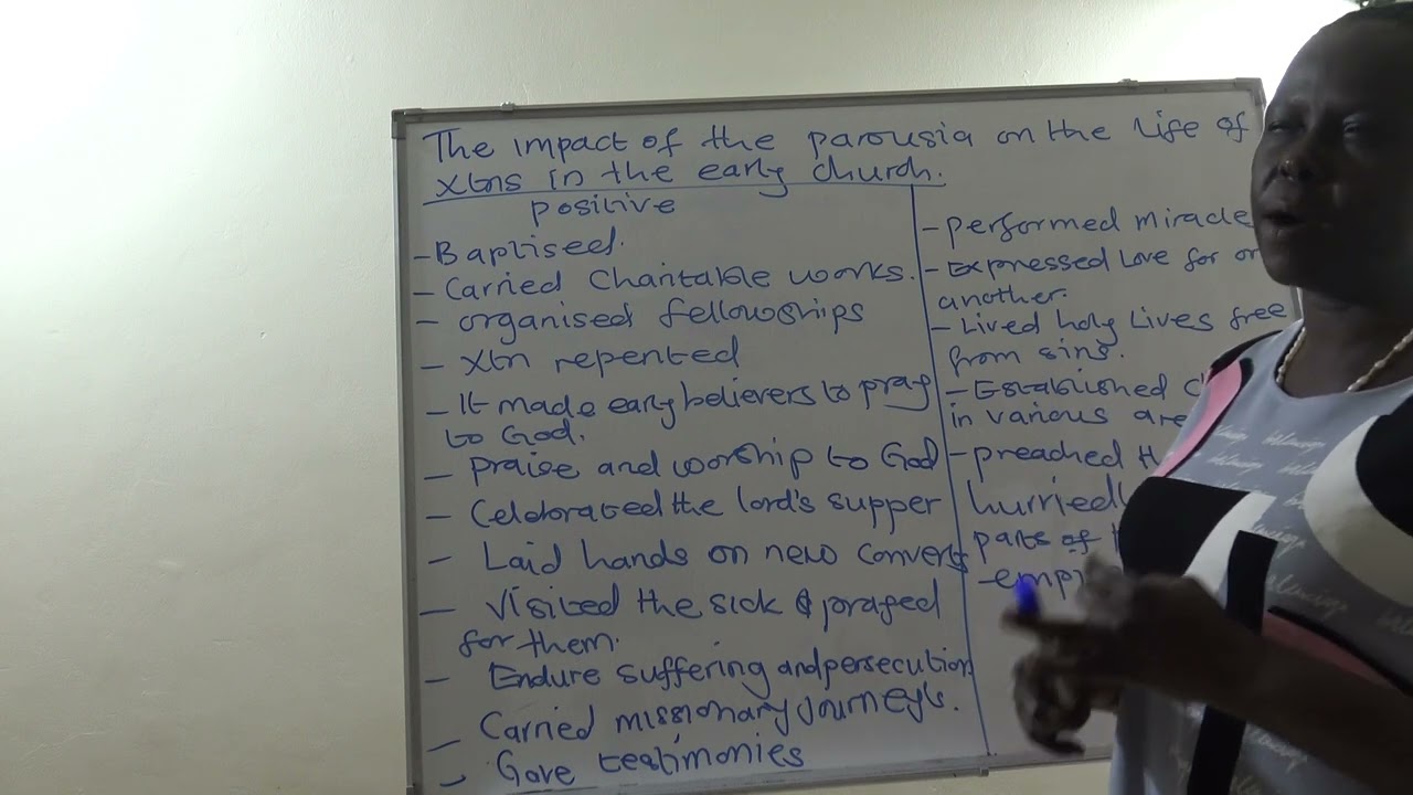 The impact of parousia on the life of christians in the early church