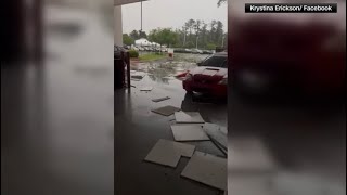 Tornado damages Tallahassee car dealership