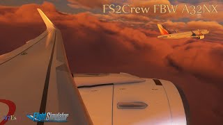 FS2Crew FBW A32NX - Rainy Departure | MFS2020 | 97Espi