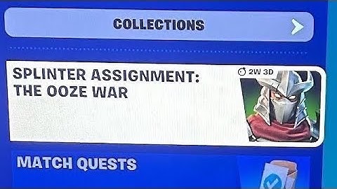 Fortnite Splinter Assignemt Quest: Dash using Ninja turtle Weapons