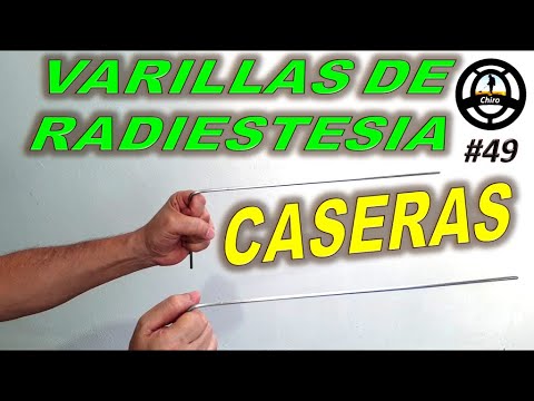 Varillas de RADIESTESIA CASERAS - HOMEMADE DOWSING RODS 