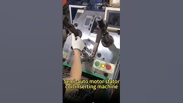 Semi-auto motor stator coil inserting machine