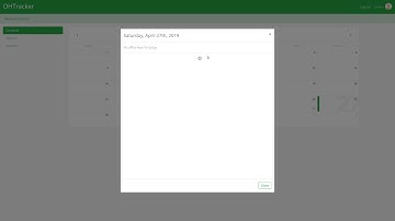 CS 411 Project Demo - OHTracker