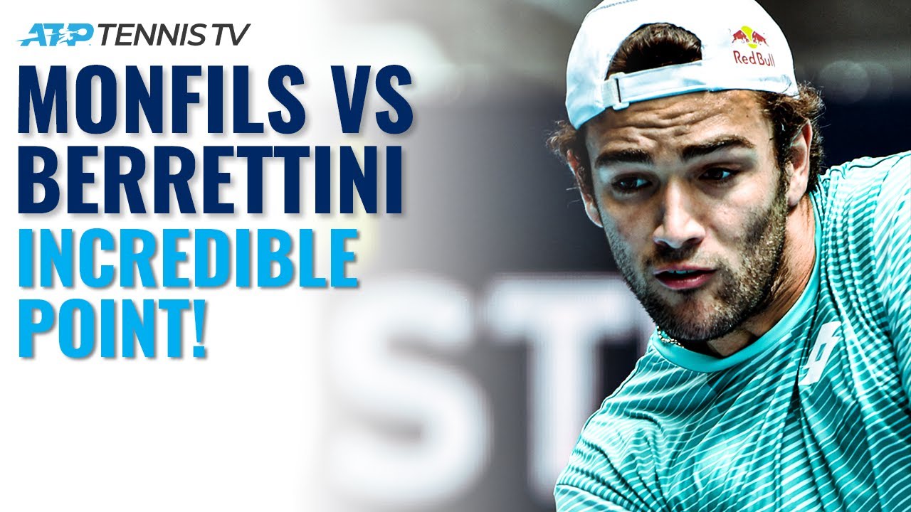 Gael Monfils and Matteo Berrettini Play AMAZING Tennis Point ATP Cup 2021 #Shorts