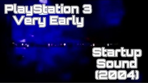 Playstation 3 Early Prototype Startup (2004) READ DESCRIPTION