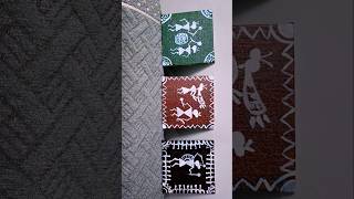 Mini Canvas Magic ✨ | Warli Art In Minutes For Beginners 🎨 #ytshorts #shorts