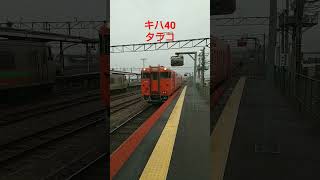 20240421滝川駅根室本線富良野行きキハ40 #jr北海道 #train #キハ40#ふらの